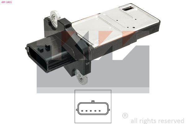 Senzor debit aer 491 245S KW